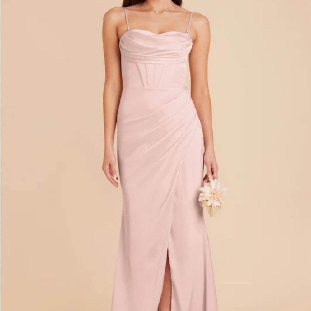Birdy Grey Strapless Light Pink Gown